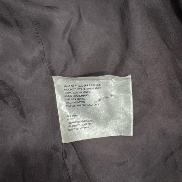 Ashley B Hooded Leather Moto Jacket - Picture 7 of 13